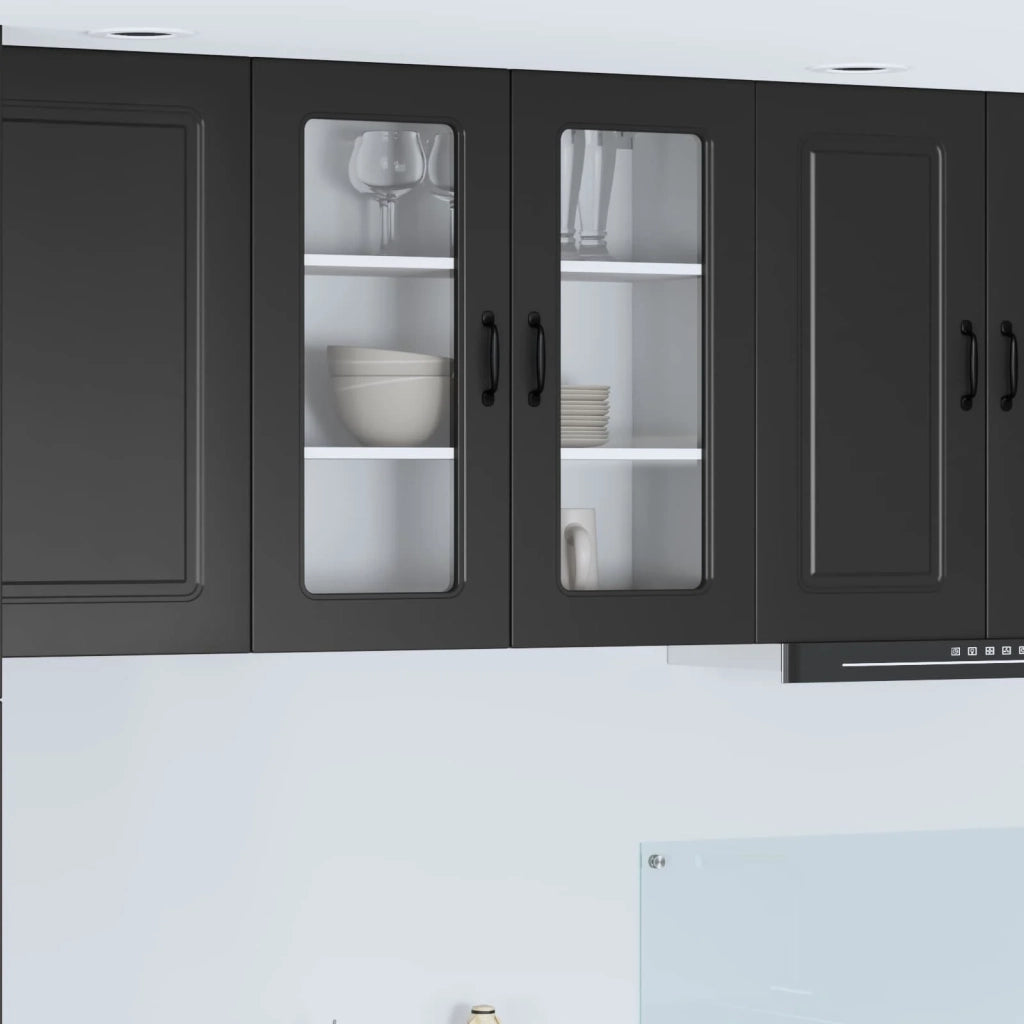 Mobile da cucina-Armadio da cucina Nero 80 x 31 x 80 cm Legno multistrato 200766