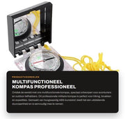 Compasso Professionale Multifunzionale - Righello - Specchio - Funzionale Corda Portatile - Materiale ABS Durevole - Compasso Navigatore