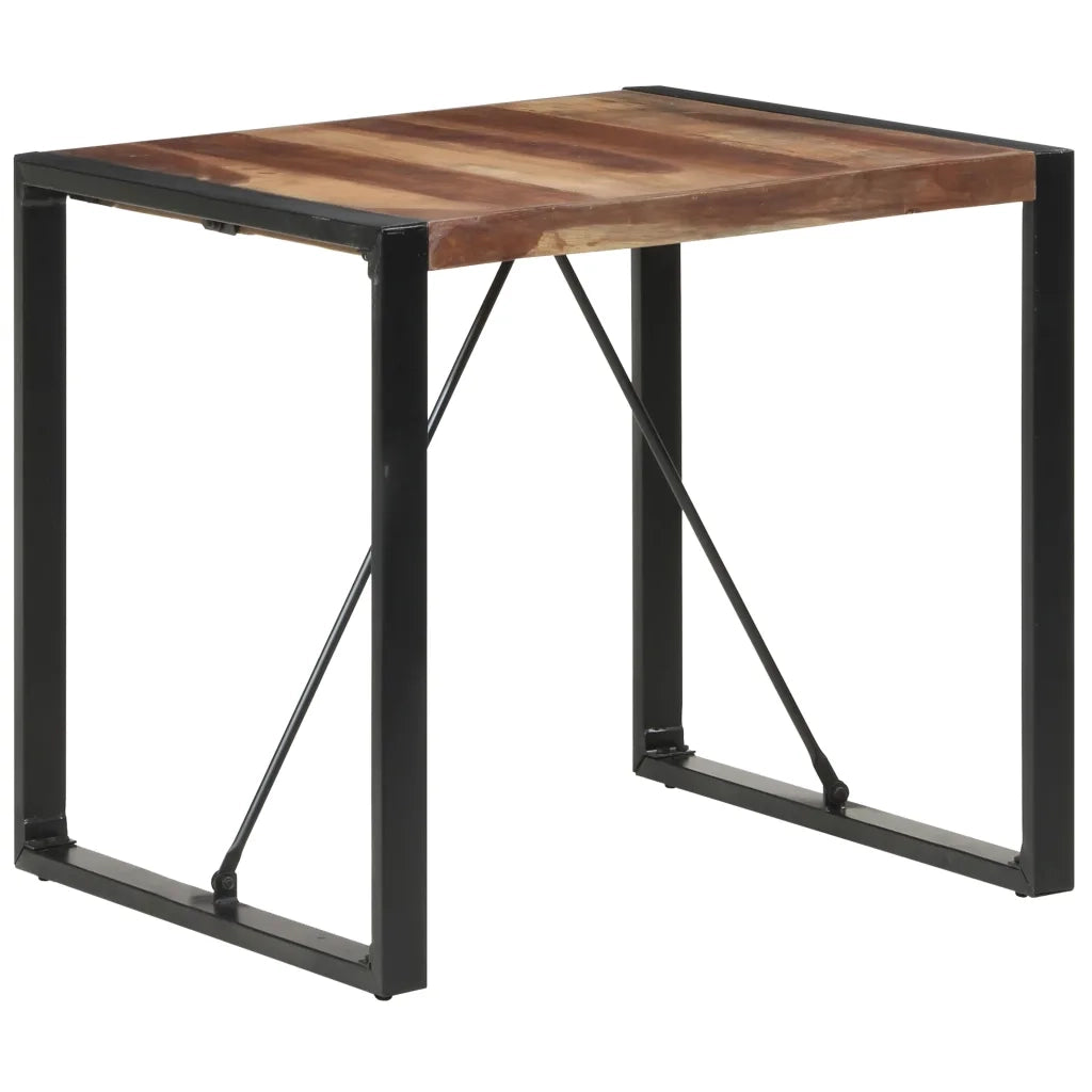 Tavolo da Pranzo 80x80x75 cm Legno Massello Finitura Sheesham