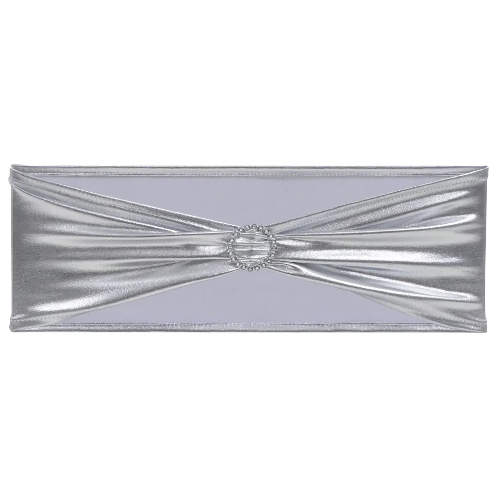 Nastri Ornamentali per Sedie 25pz con Fibbia Diamantata Argentocod mxl 107006