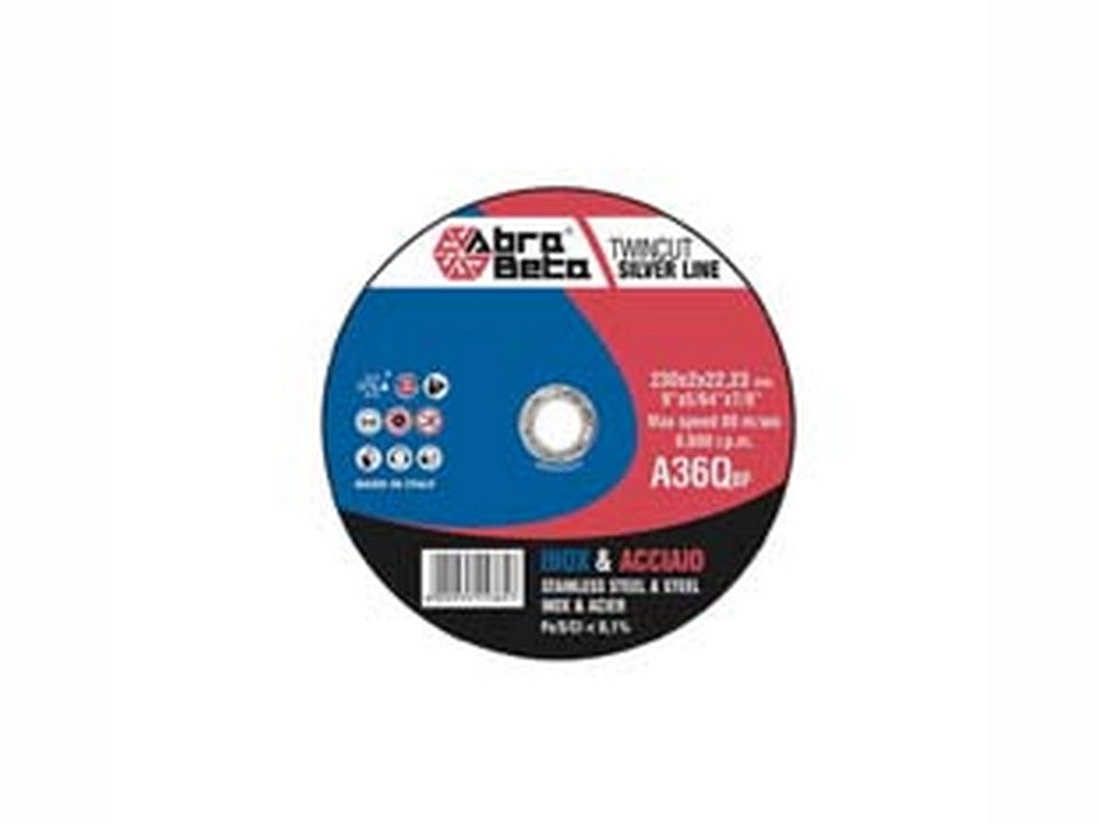 50cf disco taglio sottile acciaio inox  mm115  mm115x1,0 foro 22,2 cod:ferx.fer456609