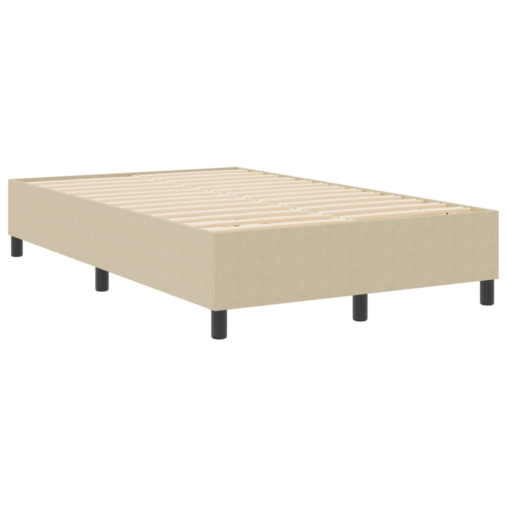 Letto a Molle Verde Chiaro Grigio Piccolo Matrimoniale in Tessuto Corduroy