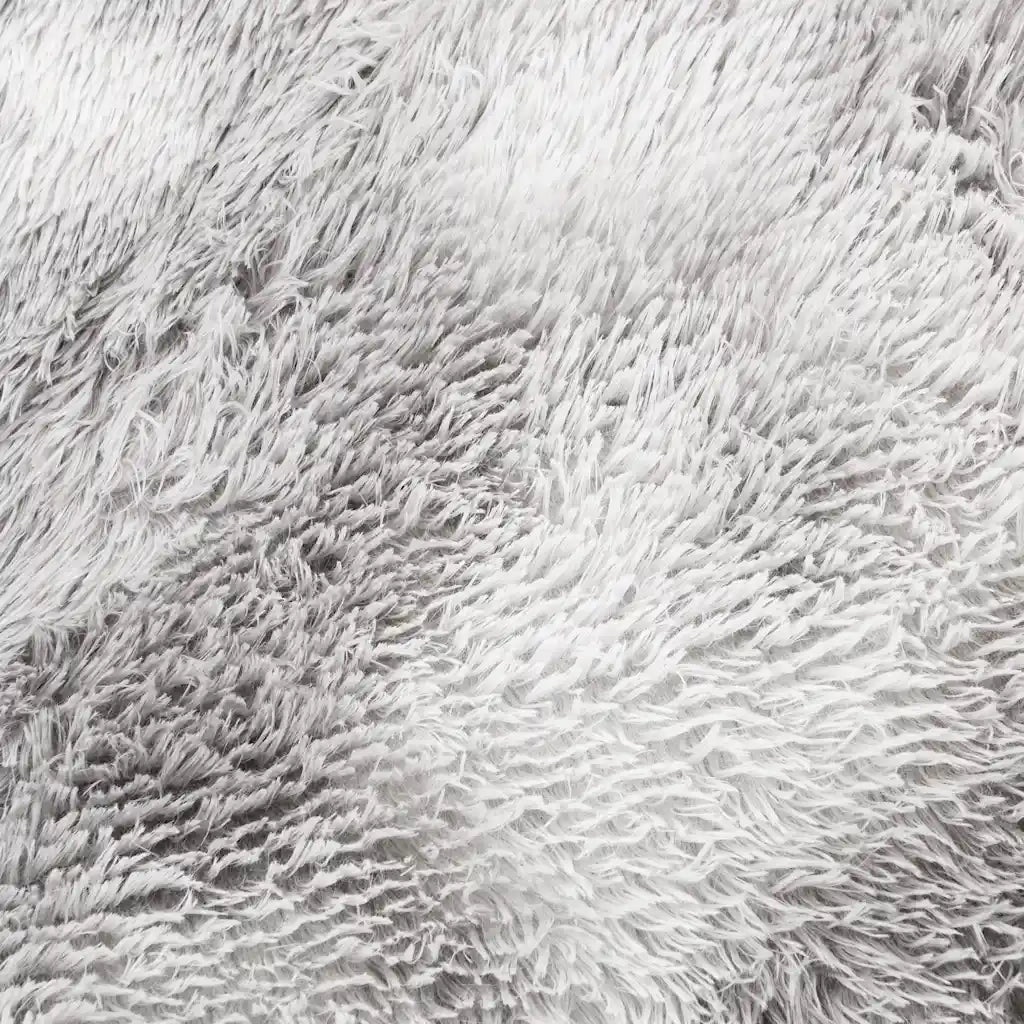 Tappeto Shaggy a Pelo Lungo NAVARRA Grigio Argento 240x340cm 4102860