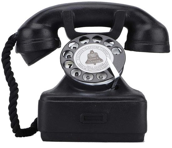 Sostegno per Telefono Antico Retro - Ornamento per Ufficio - Decorazione Camera da Pranzo - Decorazione Camera da Letto - Resina - 14cm Altezza