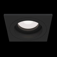 Faretto da incasso Downlight in Alluminio Atom Nero