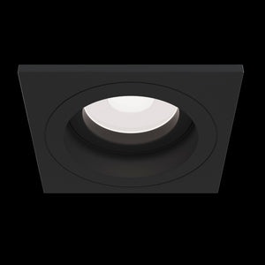 Faretto da incasso Downlight in Alluminio Atom Nero