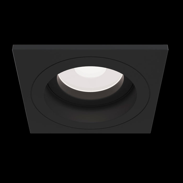 Faretto da incasso Downlight in Alluminio Atom Nero