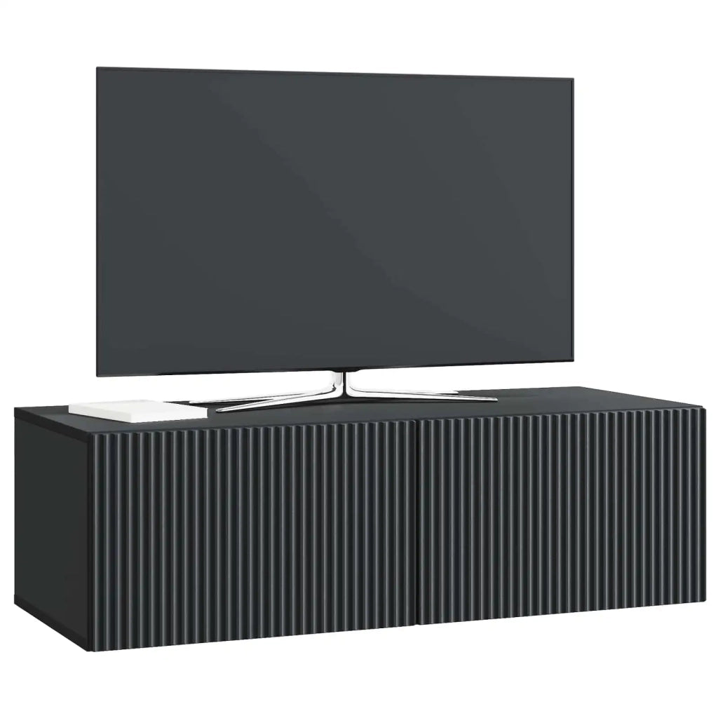 Mobile Porta TV da Muro Montaggio a parete Nero 98 x 41 x 30 cm