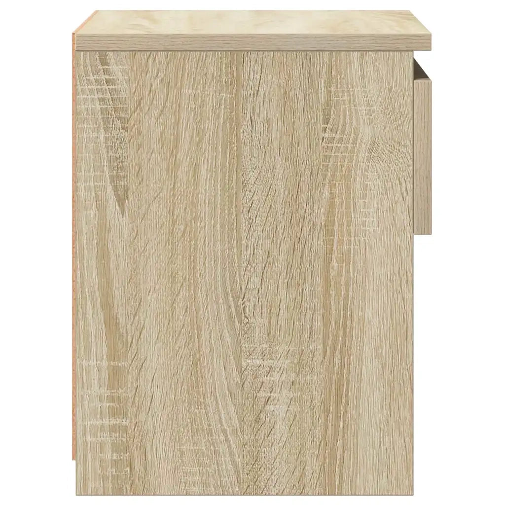 Set di 2 Comodini | Armadio da Notte | Mobiletto da notte Rovere Sonoma 40x30x39 cm in Legno Multistrato