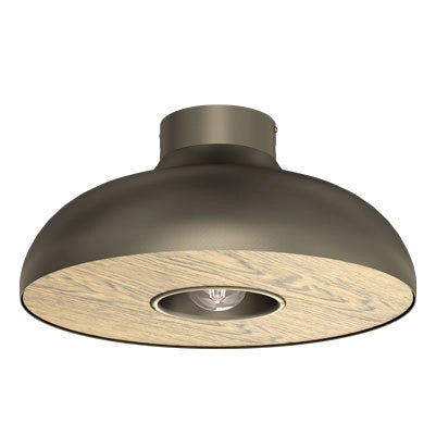 Plafoniera Bilbao oro industriale metallo Ø39 E27 Luminex