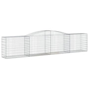 Cesto Gabbione ad Arco 400x50x80/100 cm Ferro Zincato