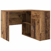 Scrivania | Tavolo da Ufficio ad angolo con cassetto Legno vecchio 102 x 88 x 75 cm
