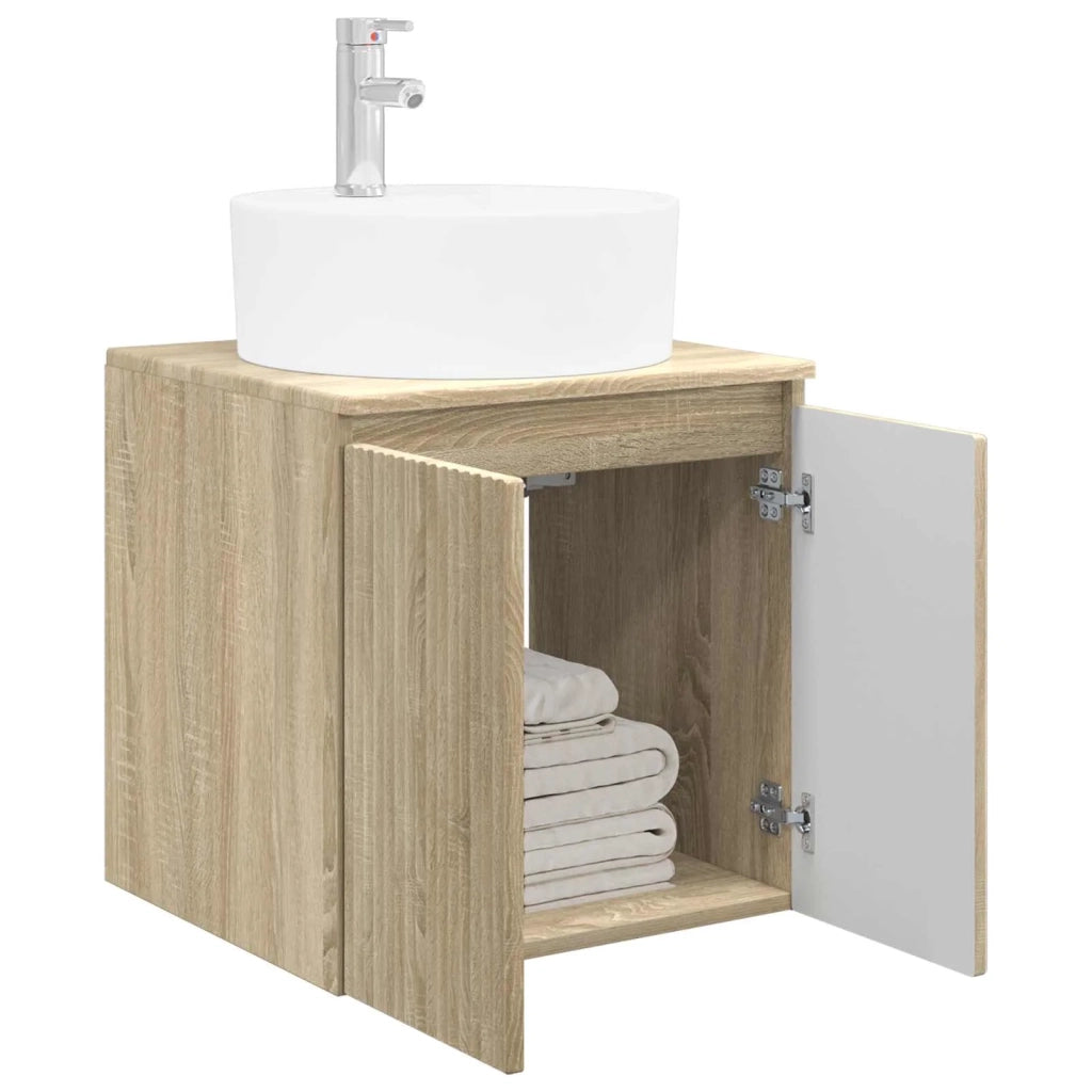 Mobile Lavabo da Parete Rovere Sonoma 49,5 x 44,5 x 65 cm 890434