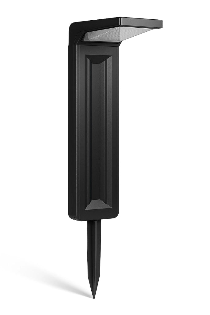 Lampioncino Lampione Paletto LED con Pannello Solare e picchetto da Giardino 6W CCT Luce calda, Luce fredda, Luce Naturale, IP65, 200 lumen
