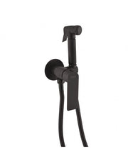 VLTAVA miscelatore bidet a parete con doccetta in ottone nero