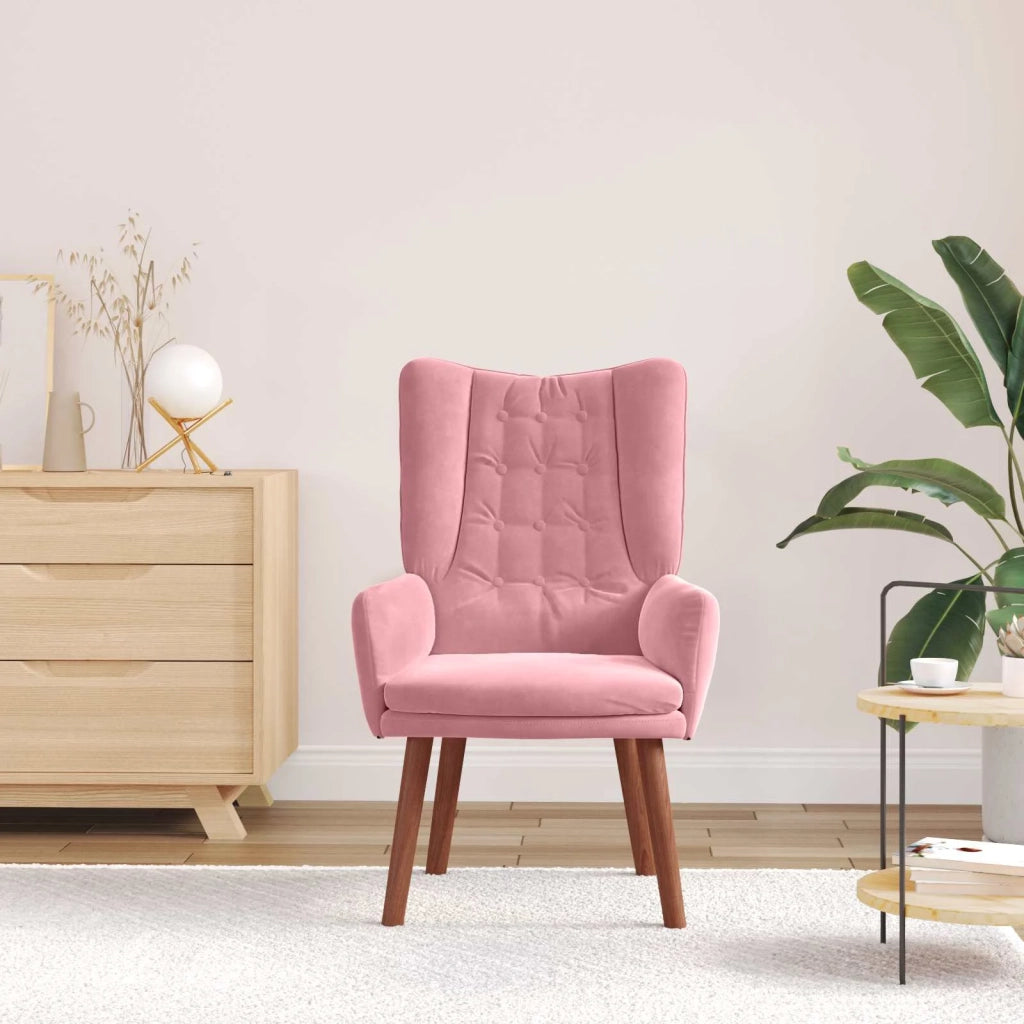 Divano Sedia-Poltrona Rosa 63 x 67 x 94 cm Velluto 763956