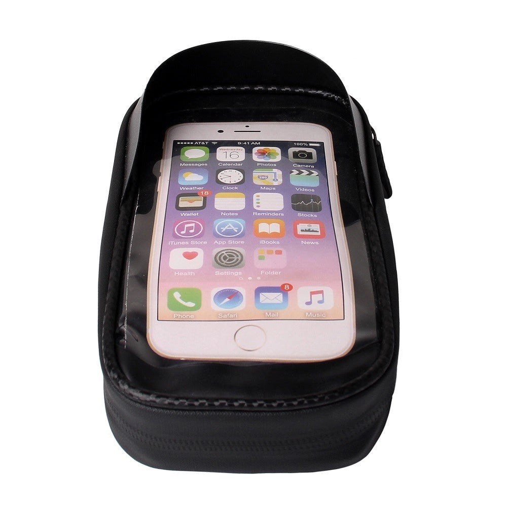 Trade Shop - Portaoggetti Porta Cellulare Touch Screen Con Visiera Attacco Universale Xc-2654 -
