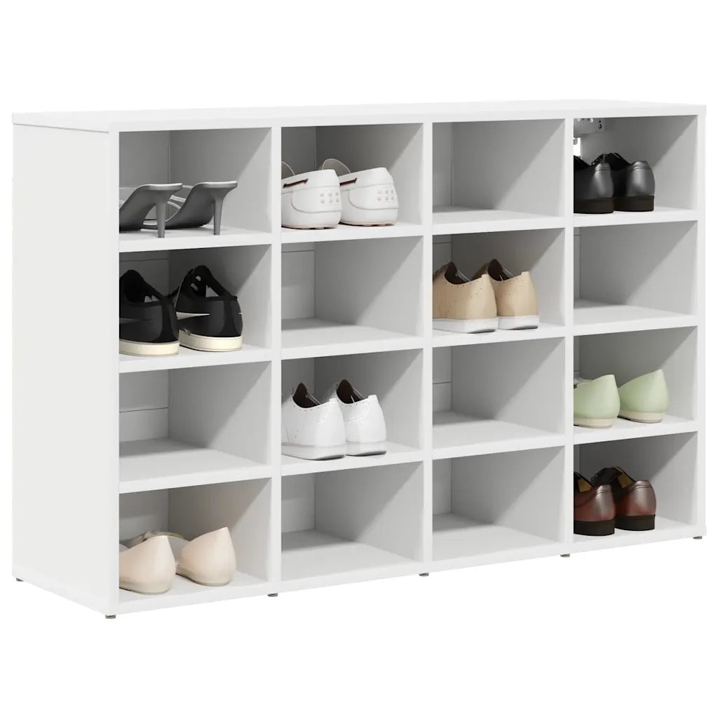 vidaXL Scarpiera Bianco 103 x 30 x 67 cm Legno multistrato