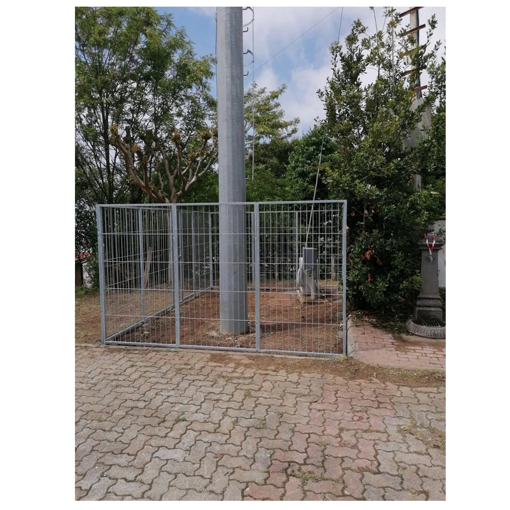 Recinzione in rete da esterno con zincatura a caldo da 400x300x altezza 180 cm