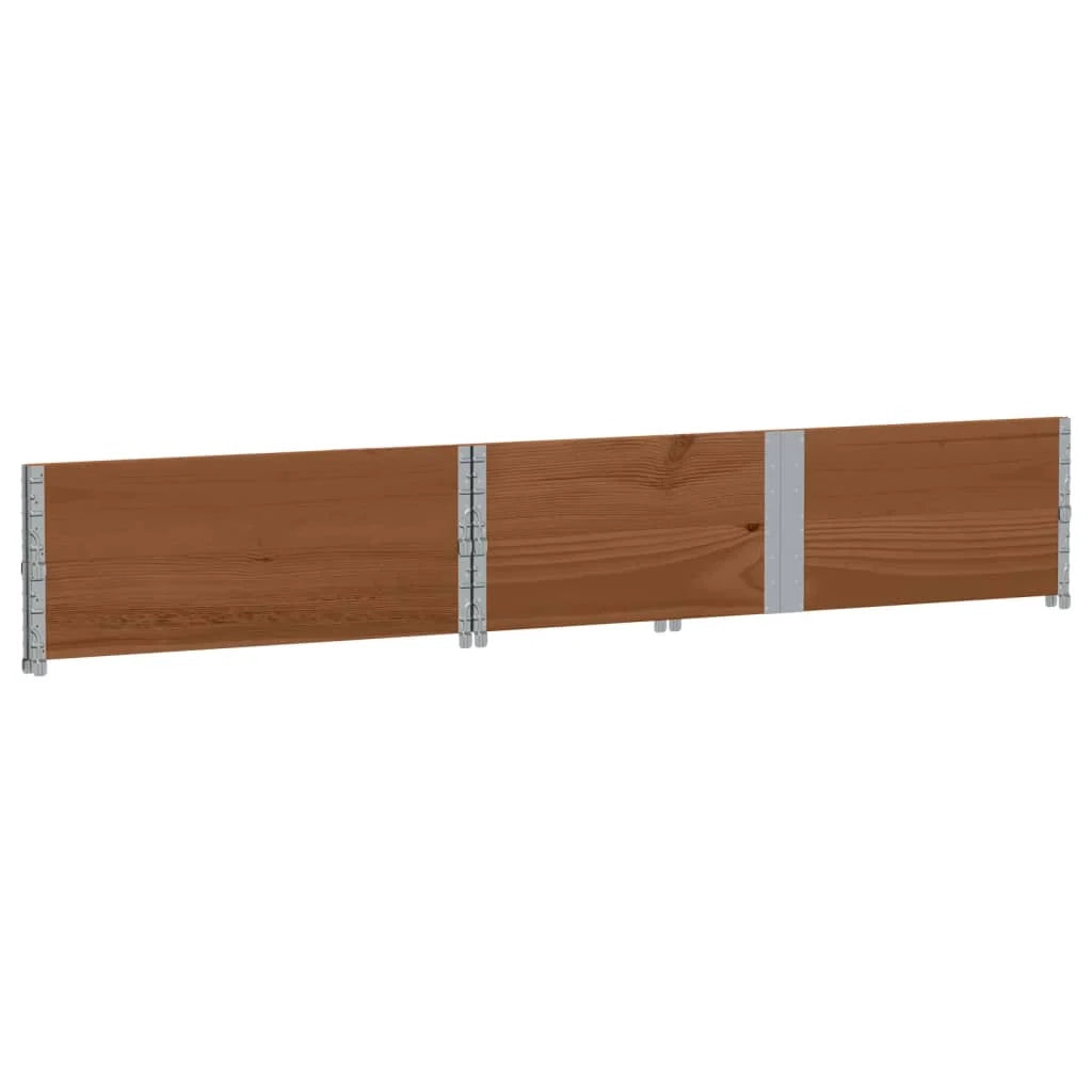 Vassoio per fioriera aiuola rialzata piante fiori terrazza giardino 150 x 100 cm legno massello di pino marrone 02_0037420
