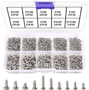 500 pezzi di viti a testa a croce micro per plastica legno metallo morbido (viti a testa a croce in acciaio inossidabile miniatura) M2 M2.3 M2.6 M3