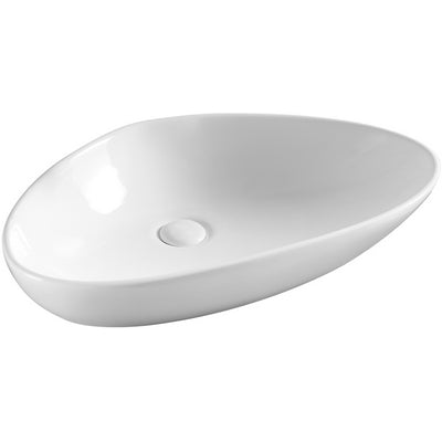 Lavabo appoggio 58.5x38.5 cm LA35 bianco