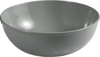 Lavabo d'appoggio slim D33 cm in ceramica Grigio Cemento