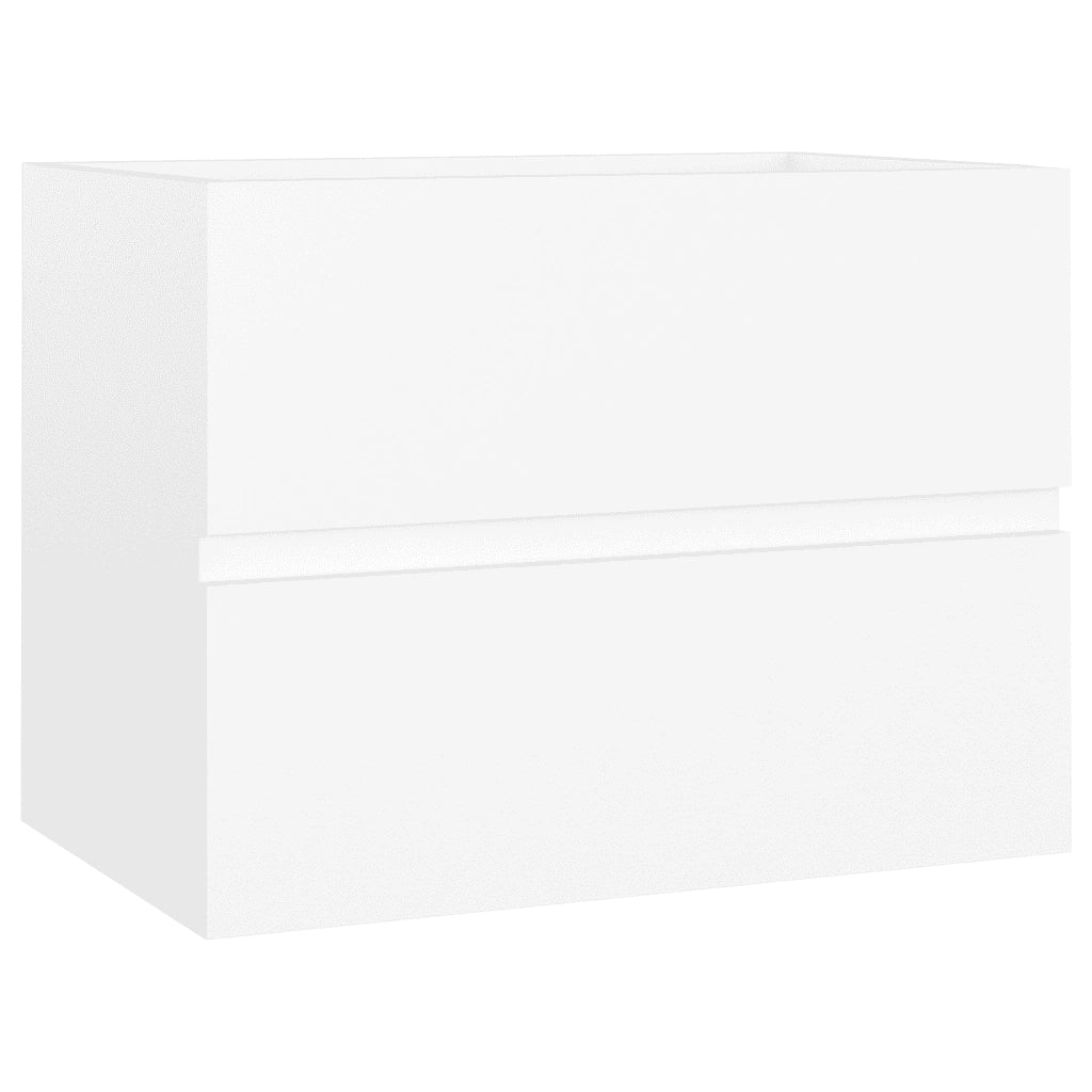 Mobile con Lavabo Integrato Bianco in Legno Multistrato 3071630