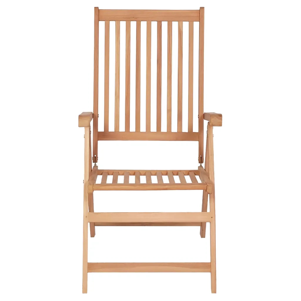 Sedie Reclinabili da Giardino 4 pz in Legno Massello di Teak cod mxl 11612