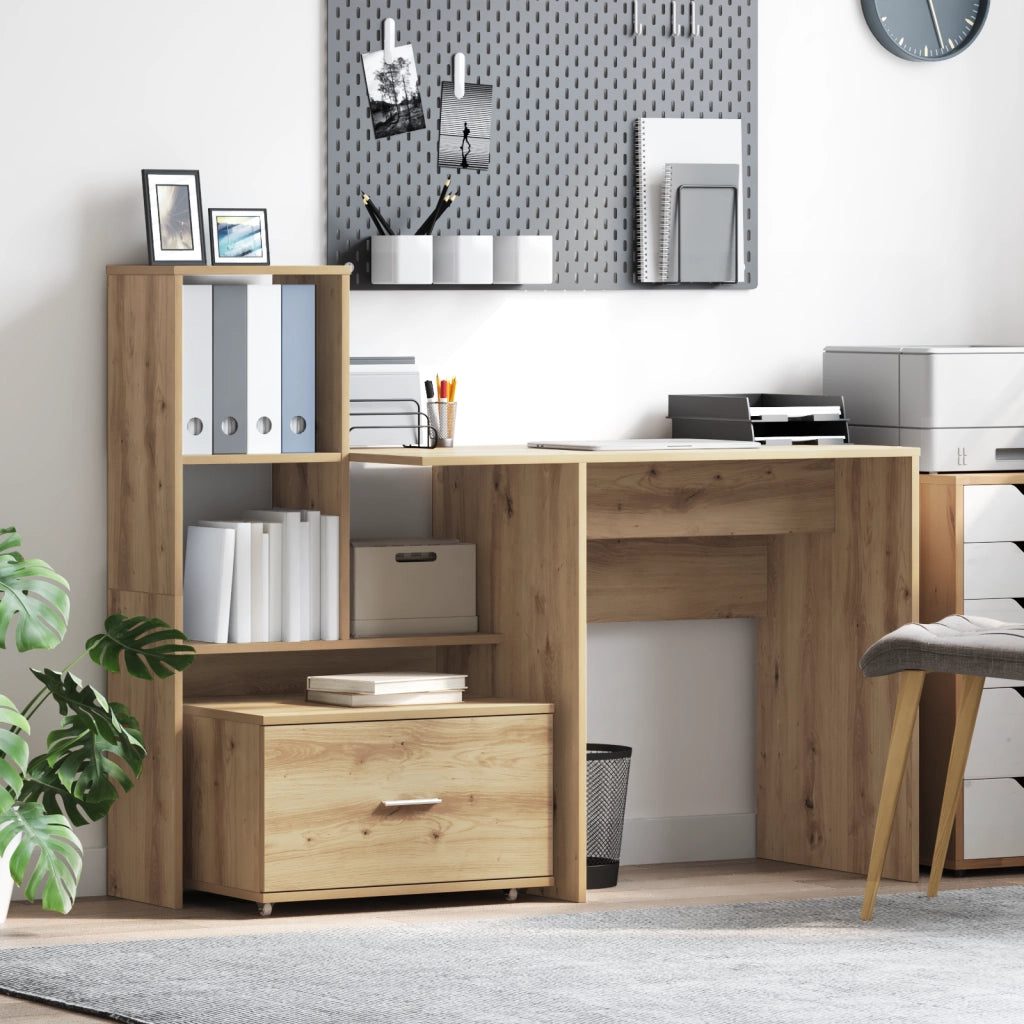 Mobile con Cassetti Rovere Artigianale Truciolare, Laminato Medio