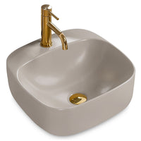 Lavabo Da Appoggio Rea Luiza 42 Grey Mat