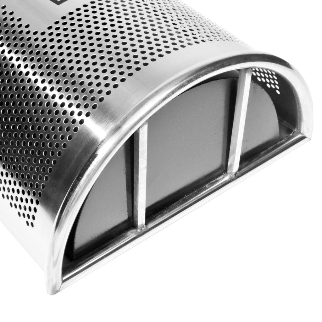 Cestino Gettacarte Posacenere da Parete 40,5x62x20 cm in Acciaio 15L per Interno Esterno
