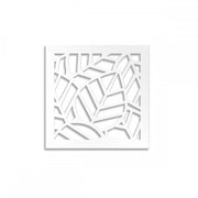 TROPICA - Pannello traforato in PVC Colore: bianco, Misura: 73x73 cm