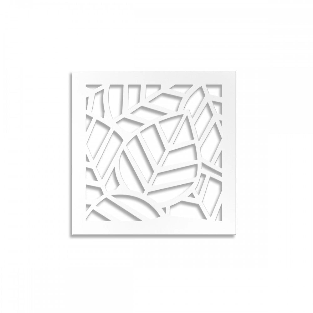 TROPICA - Pannello traforato in PVC Colore: bianco, Misura: 73x73 cm