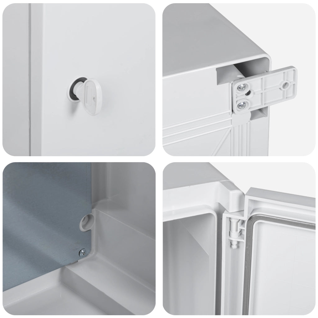 Armadio di controllo IP65 Impermeabile Grigio 40x24x50 cm Plastica ABS