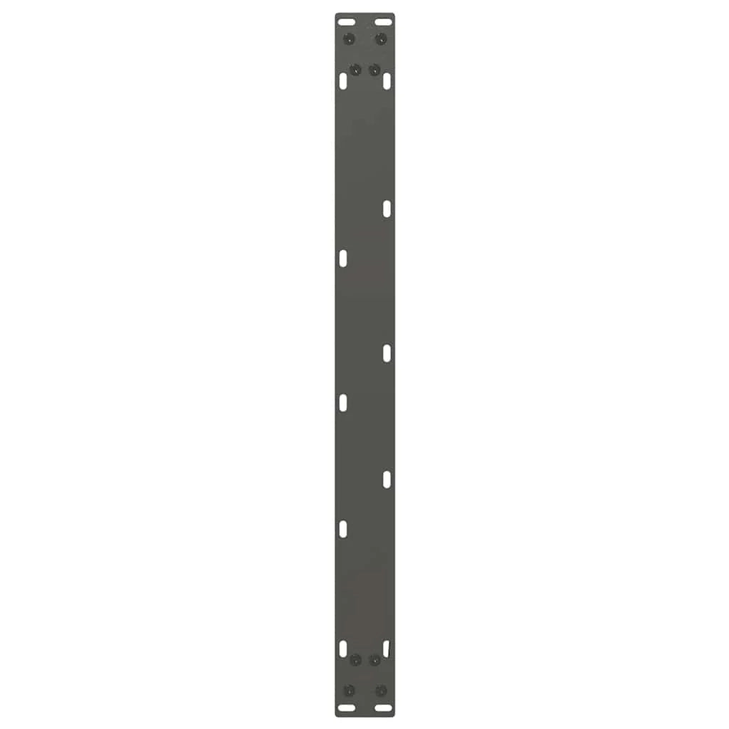 Set di 2 gambe regolabili per tavolino da caffè a forma di U 70 x 42-43 cm design moderno acciaio antracite 02_0057406