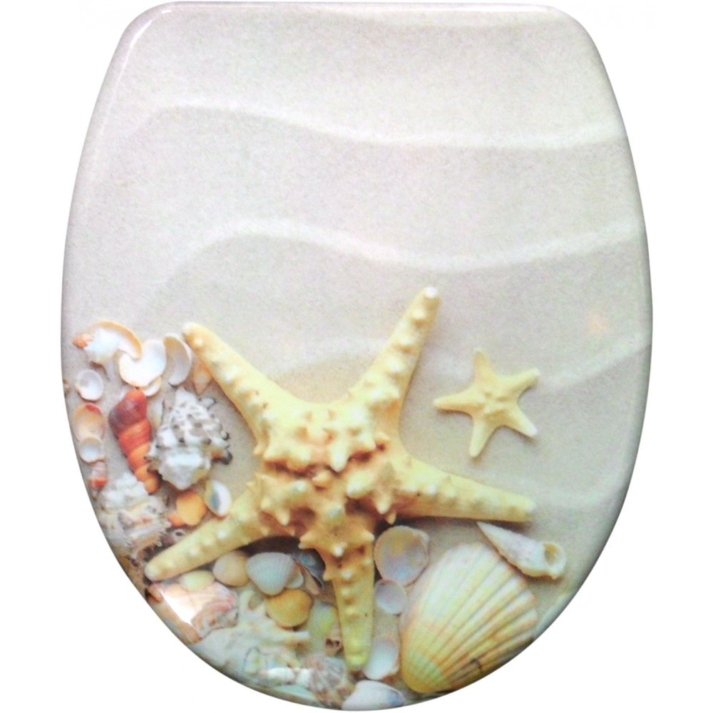 Sanwood 6166237 sedile del wc toilette marina in duroplast, moti