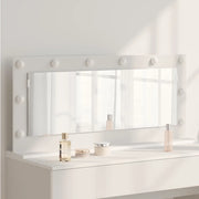 Specchio da Vanità Rettangolare Bianco 100 x 45 x 18 cm 868325