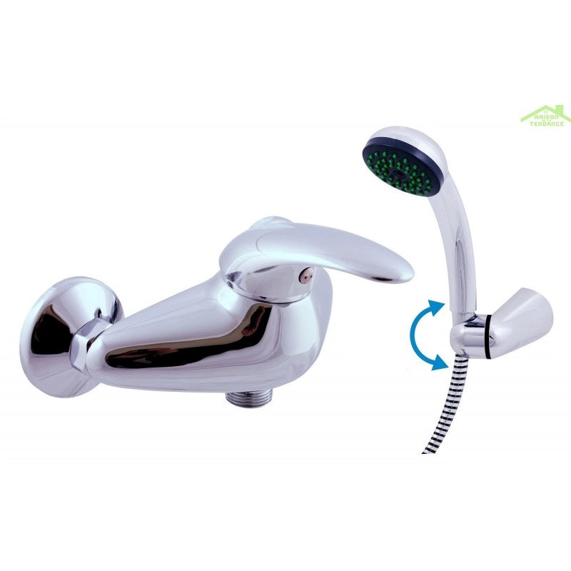 Pareti doccia 1/4 cerchio EFE 200 DORATO 80x80 H. 190 cm