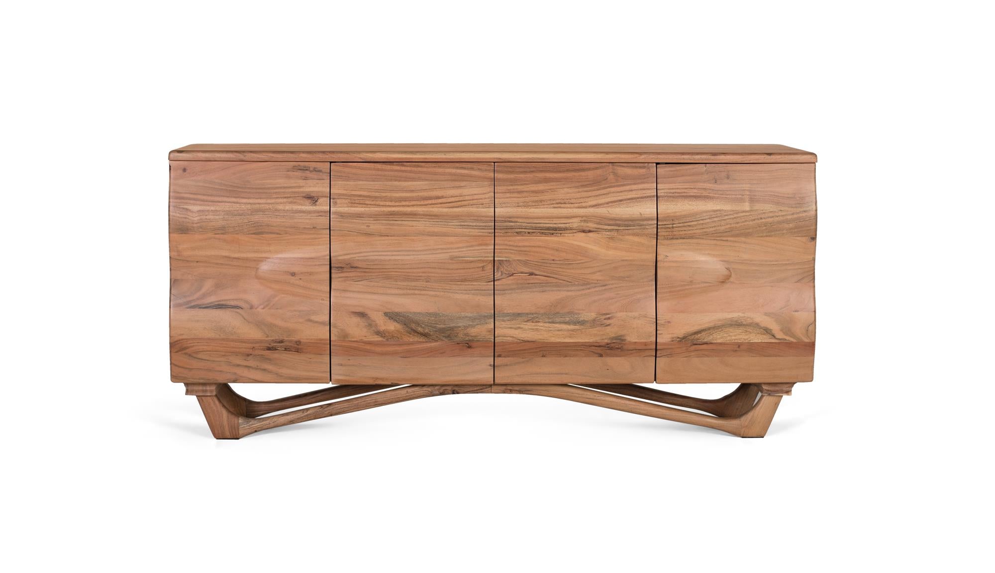 Credenza realizzata a mano in legno di acacia 170 cm