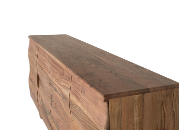 Credenza realizzata a mano in legno di acacia 170 cm