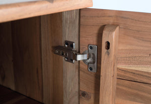 Credenza realizzata a mano in legno di acacia 170 cm