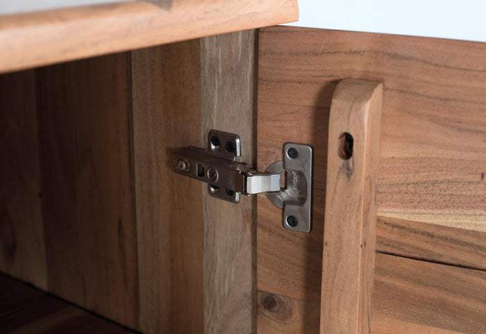 Credenza realizzata a mano in legno di acacia 170 cm