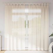 Tende in Voile con Linguetta 2 pz Crema 4102268