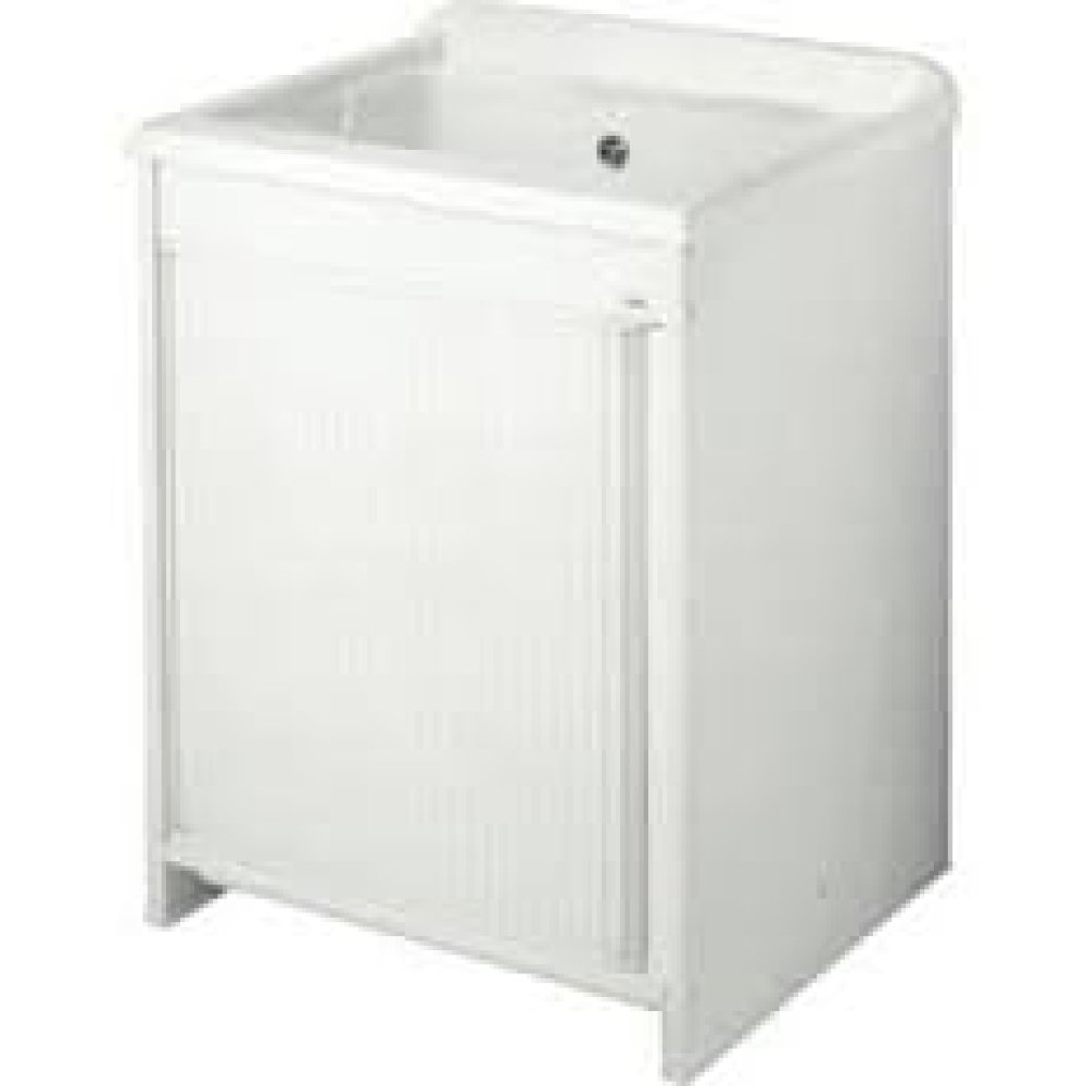 Lavatoio compact 60x50, a serrandina, bianco cr4002