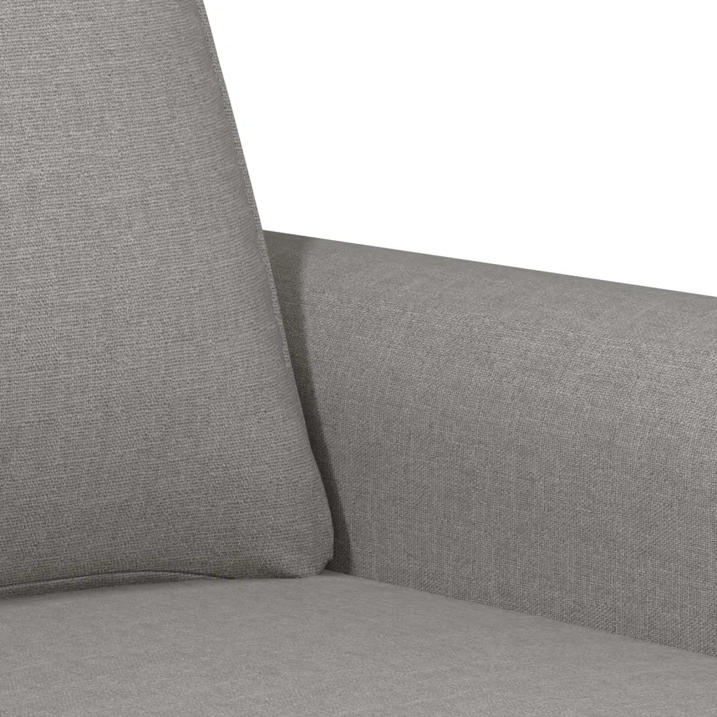 Divano a 2 Posti Grigio Chiaro 120 cm in Tessuto 349185