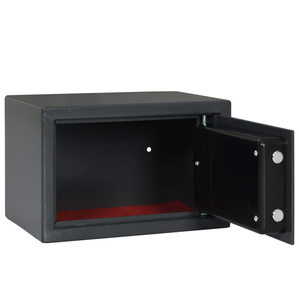 Cassaforte elettronica digitale con blocco per impronte digitali 20x31x20 cm in acciaio