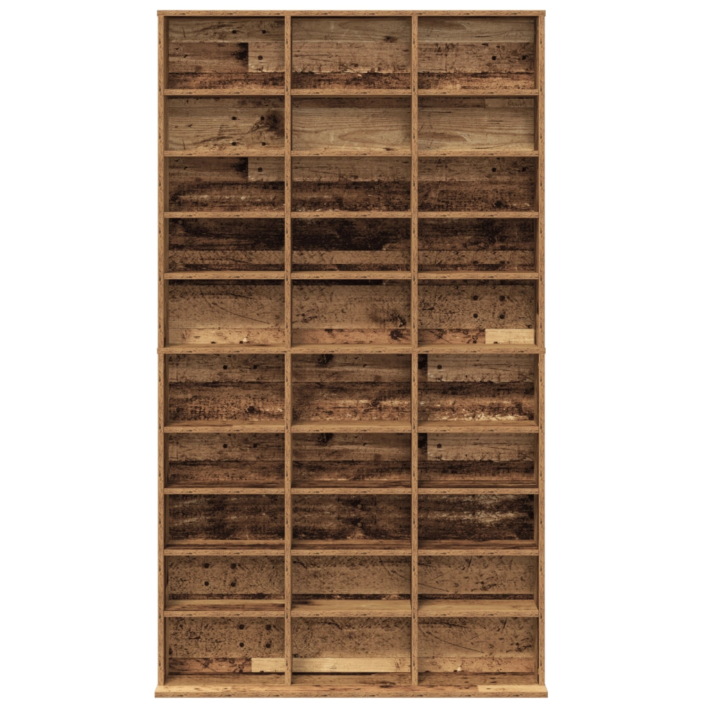 Mobile per CD - Vecchio Legno - 101x23x177.5 cm - Legno Ingegnerizzato