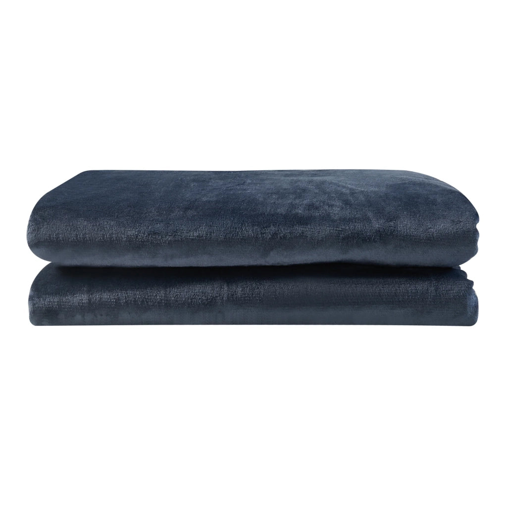Coperta elettrica riscaldata 120 watt camera da letto 180 x 130 cm blu scuro 03_0009329