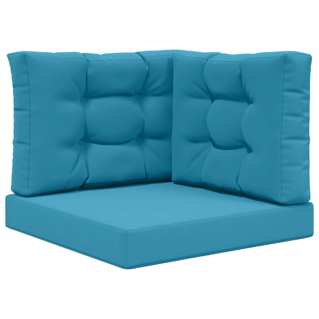 Cuscino per divano da esterno 3 pcs Blu Reale Poliestere 900771